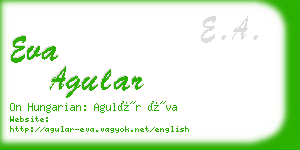 eva agular business card